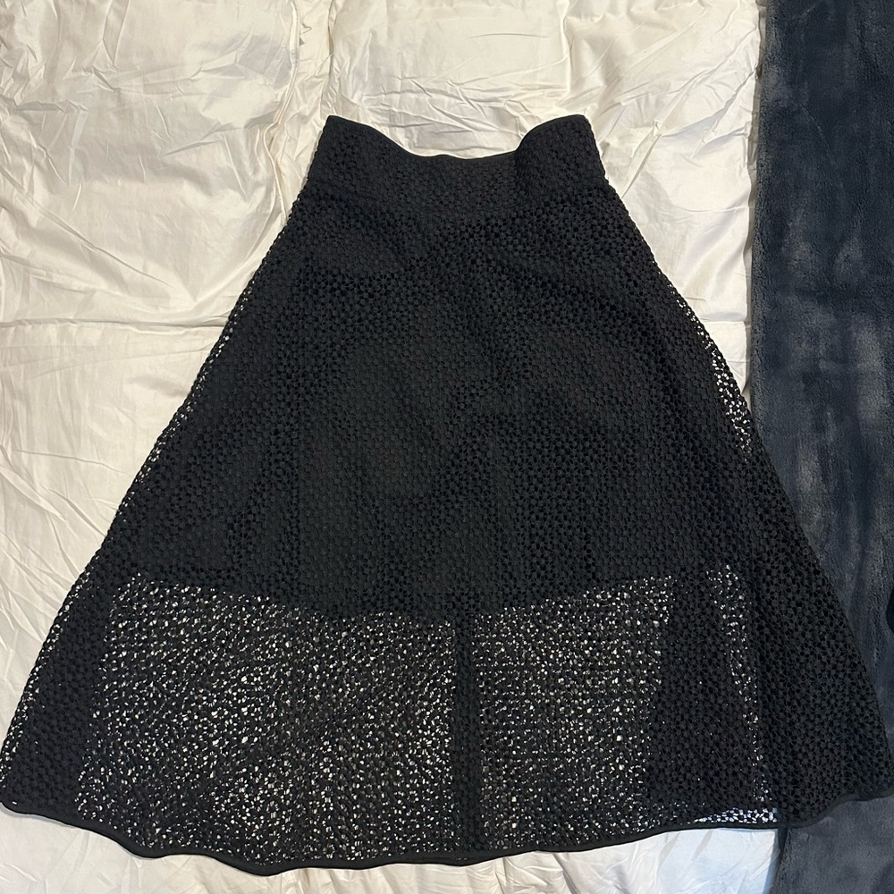 Club Monaco Black Midi/Mini skirt